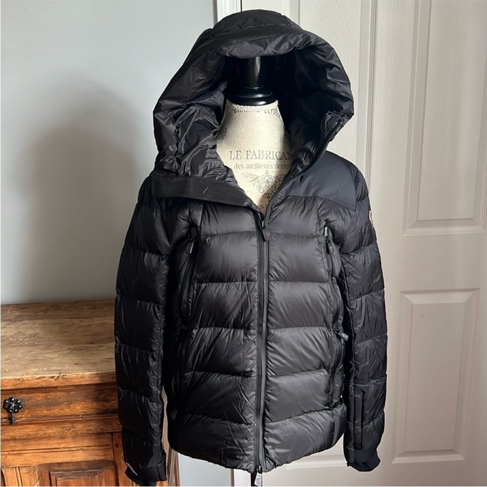 Moncler Women's Black Hooded Ski Jacket